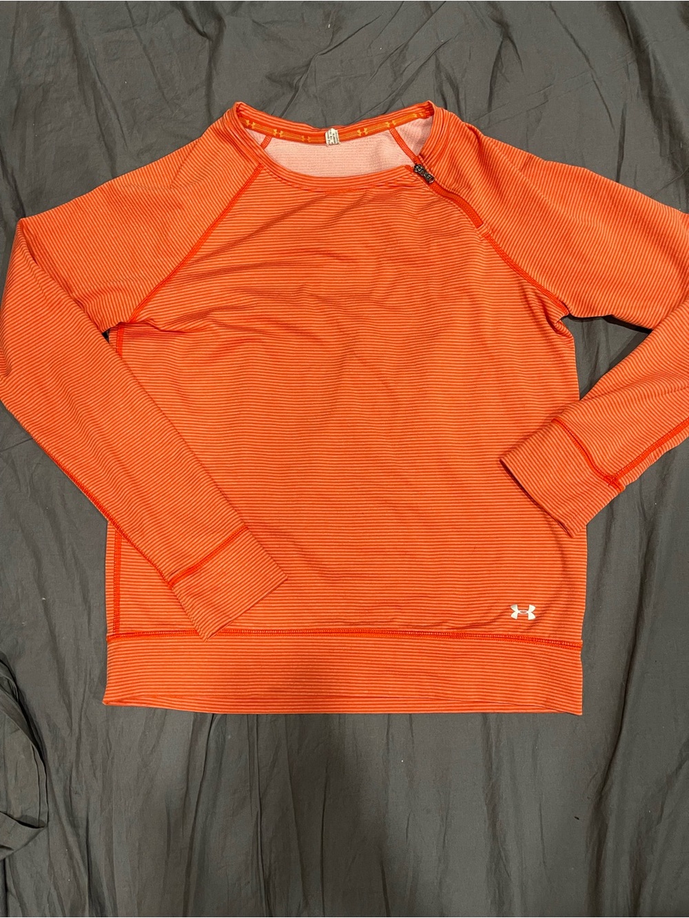 Under Armour Vibrant Orange Striped Pullover